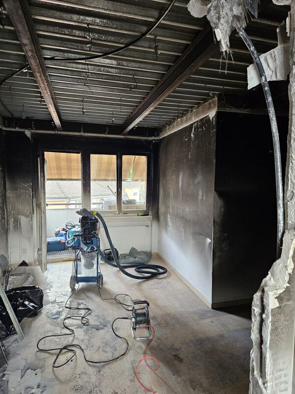 Brandschaden in einer Küche